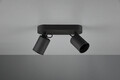 Plafoniera Pago, TRIO, 24x7x15 cm, 35W, 2x GU10, metal, negru mat