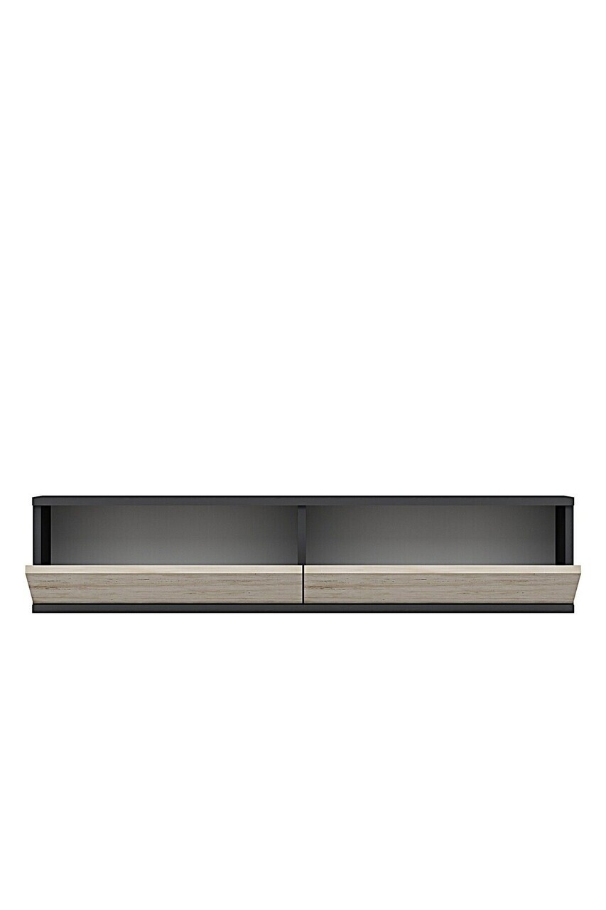 Dulap, Hanah Home, Aplos 120, 120x25.5x29.6 cm, Antracit / Travertin — imaginea 6
