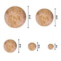 Set 5 decoratiuni de perete, Marble v1, metal, lucrat manual, Ø7 - 27 cm, multicolor