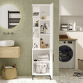 Dulap multifunctional, Locelso, VI1-W, 45x173.6x35.5 cm, Alb