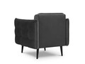 Fotoliu, Canna, Mazzini Sofas, 90x100x88 cm, catifea, gri inchis