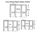 Set masute 3 piese, Hanah Home, CPT4740-50, PLACAJ CARPEN, Maro