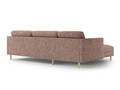 Coltar stanga 4 locuri, Eden, Micadoni, 286x150x90 cm, tesatura structurata, roz melanj