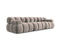 Canapea modulara 3 locuri, Bellis-51, Micadoni Home, 282x94x70 cm, catifea, cappuccino