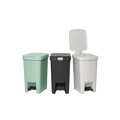 Cos de gunoi cu pedala, Brabantia, StepUp, 16 L, 29.6x22.3x41.1 cm, polipropilena, gri inchis