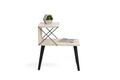 Noptiera, Kalune Design, Cross, Travertin / Negru