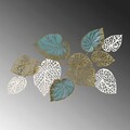 Decoratiune de perete, Horou, Metal, Dimensiune: 127 x 67 x 7 cm, Multicolor