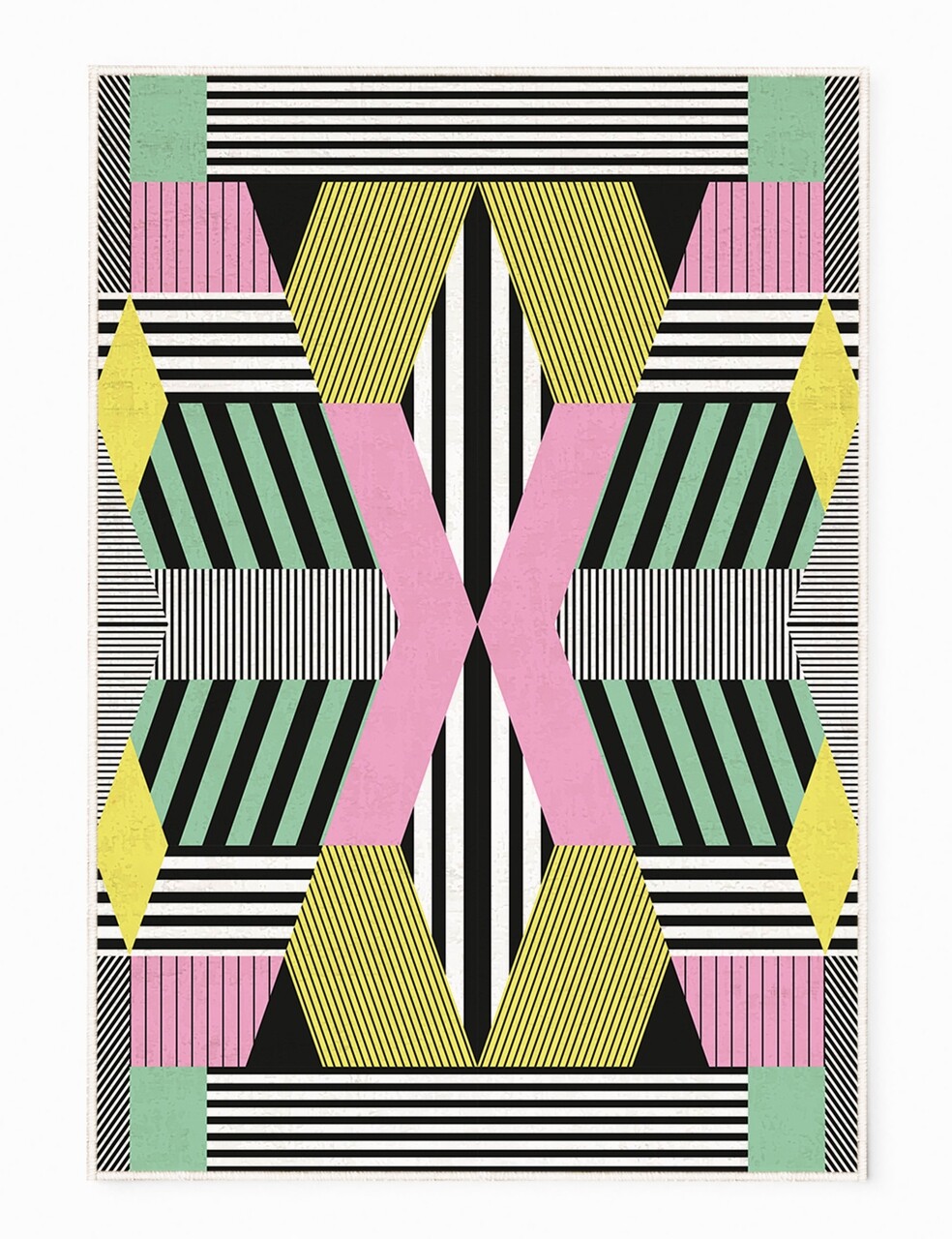 Covor Stripes, Oyo Concept, 100x140 Cm, Poliester, Multicolor