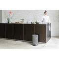 Cos de gunoi cu pedala, Brabantia, NewIcon, 20 L, 38x29x46.7 cm, otel, gri