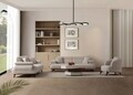 Canapea 3 locuri, Atelier del Sofa, 752EST1145, Lemn de carpen/PAL melaminat, Bej