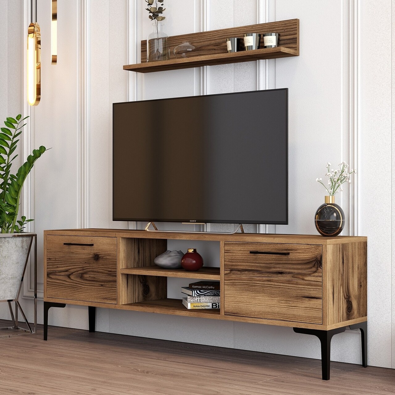 Comoda TV, Hanah Home, Riga, 140x48x30 cm, Maro - imagine 2