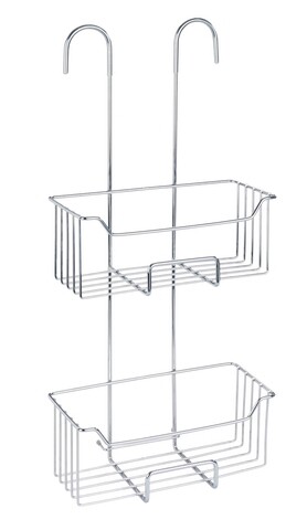 Suport accesorii dus, wenko, milo, 25 x 14 x 55 cm, inox/plastic