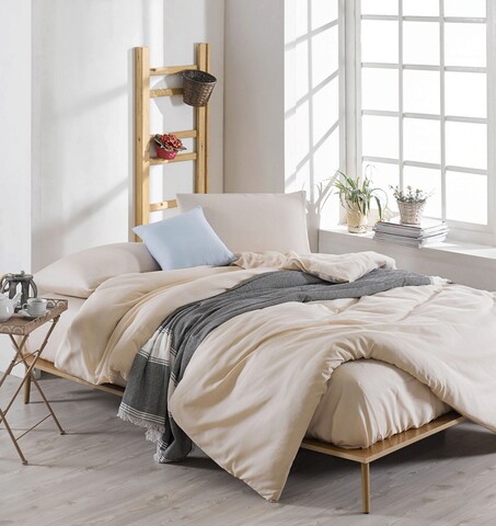 Lenjerie de pat dubla (DE), 3 piese, Paint – Light Kapi, EnLora Home, 65% bumbac/35% poliester EnLora Home