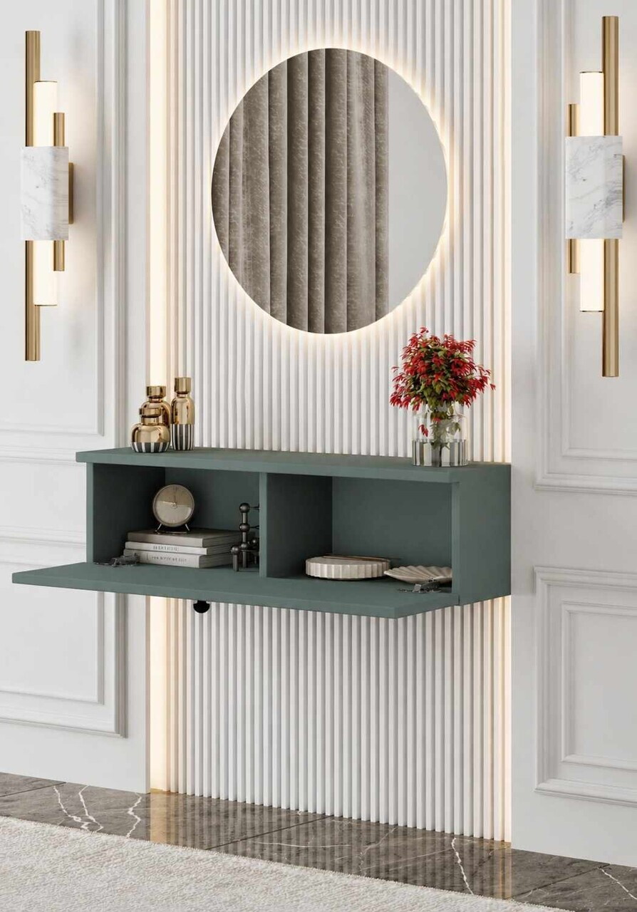 Bufet, Hanah Home, Mimosa 70, 70x26x22 cm, MDF, Verde - view 3