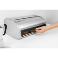 Cutie pentru paine, Brabantia, Roll Top, 44.5x26.2x17.3 cm, otel, negru mat