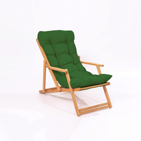 Set masa si scaune de gradina, Meya Dekor, My007, Lemn de fag, Verde / Natural