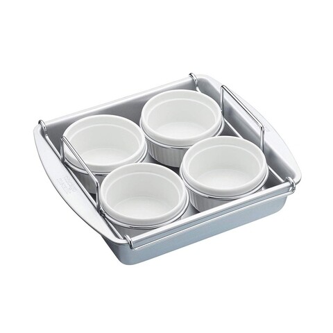 Set Creme Brulee 6 piese, Kitchen Craft, 178 ml, ceramica/otel