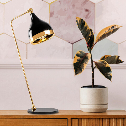 Lampa de masa, Opviq, 892OPV1150, Metal, Negru