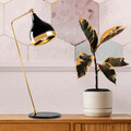 Lampa de masa, Opviq, 892OPV1150, Metal, Negru