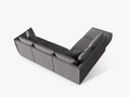 Coltar modular stanga 4 locuri, Chris-259, Micadoni Home, 295x290x80 cm, tesatura structurata chenille, gri beton