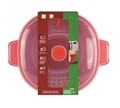 Recipient preparare paste in cuptorul cu microunde, Snips, 4 L, polipropilena, rosu