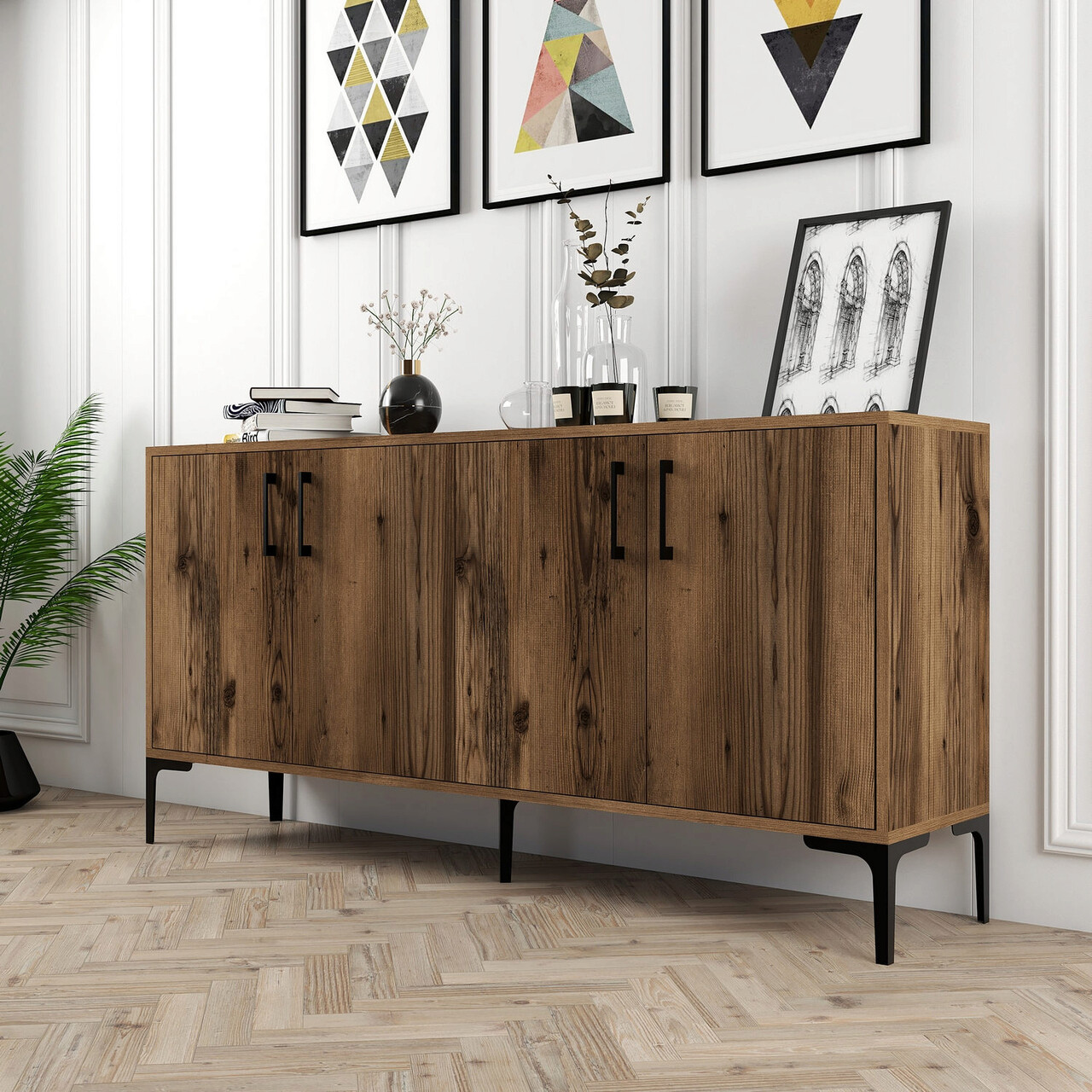 Consola, Hommy Craft, Kiev 160, 160x78x35 cm, Maro - 1 | YEO