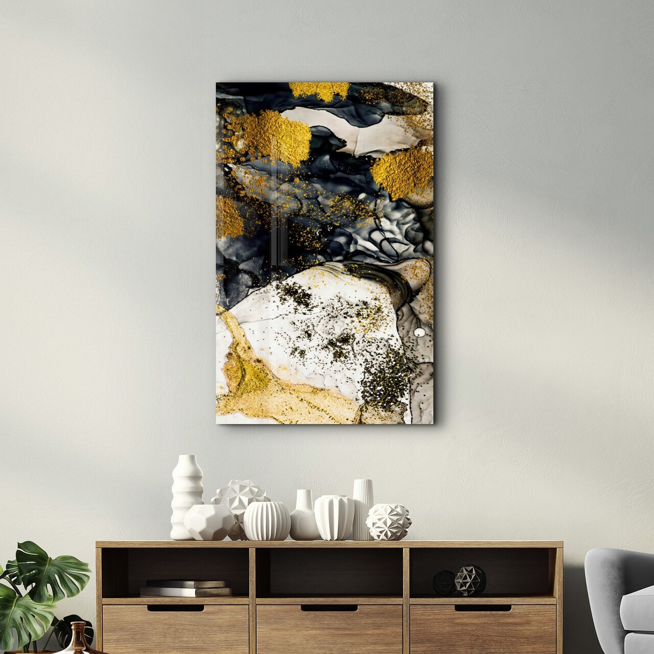 Tablou decorativ, OGLS-9035, Dimensiuni: 46 x 72 cm, Multicolor - view 3