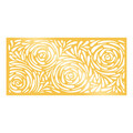 Decoratiune de perete, Decorative Panel 2, Metal, 100 x 48 cm, Auriu
