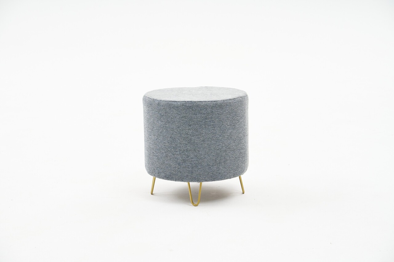 Taburet, Atelier del Sofa, 825BLC2389, Lemn, Gri - view 3
