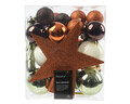 Cutie cu 33 globuri asortate si varf de brad Mixed Star Christmas, Decoris, plastic, multicolor