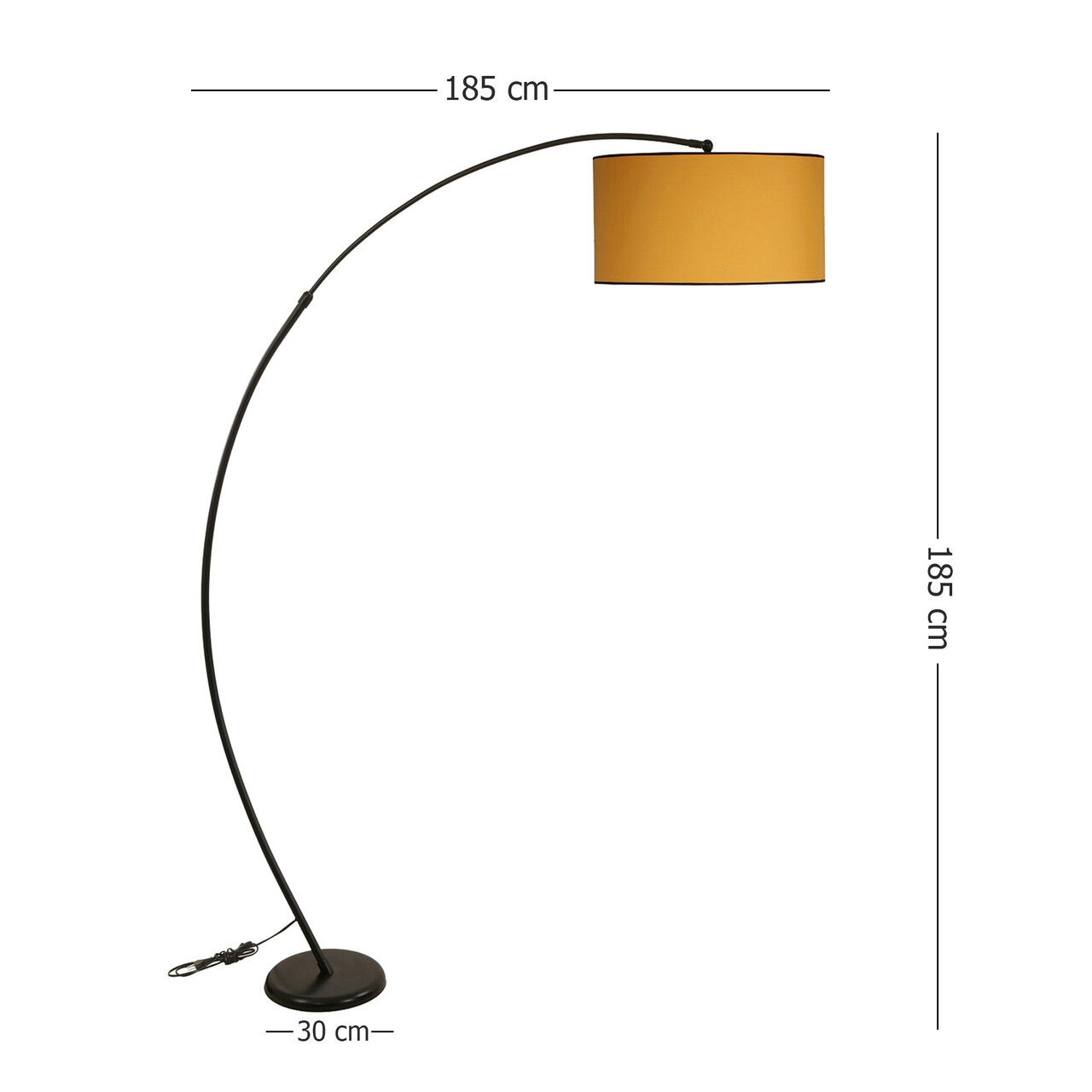 Lampadar, Luin, 534LUN4239, Metal, Galben