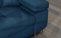 Coltar extensibil stanga 4 locuri ELTAP, Armd-64, Armando, 289x203x85 cm, lemn/poliester, albastru inchis