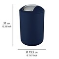 Cos de gunoi, Wenko, Brasil L, 6.5 L, plastic, bleumarin