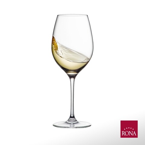 Set 6 pahare pentru vin alb/rosu, Rona, Celebration, 470 ml, sticla, transparent