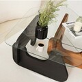 Set masute 2 piese, Neostill, Freya, Negru / Castaniu