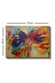 Tablou decorativ, Kanvas Tablo (50 x 70), Canvas, Lemn, Multicolor