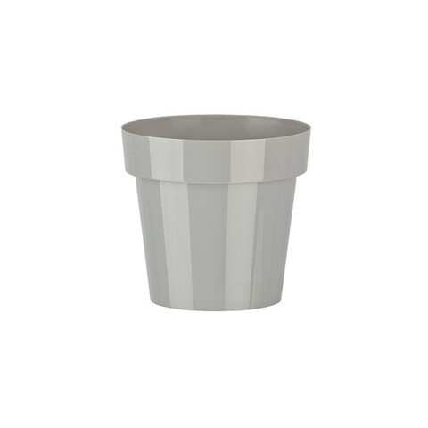 Ghiveci Classic 28 cm, plastic, gri