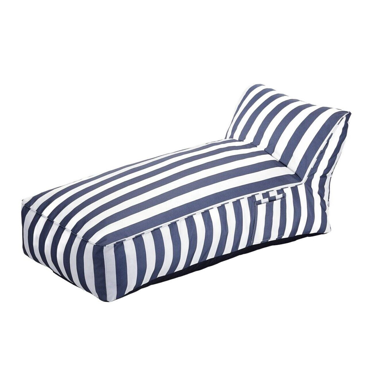 Sezlong Maris, Homla, 150x70x65 cm, poliester/spuma, alb/albastru - view 3
