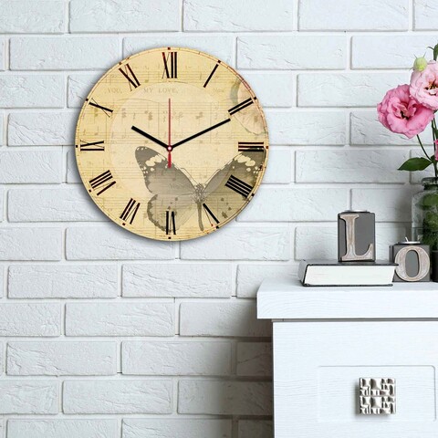 Ceas de perete, 3030ms-087, mdf, ø30 cm, multicolor