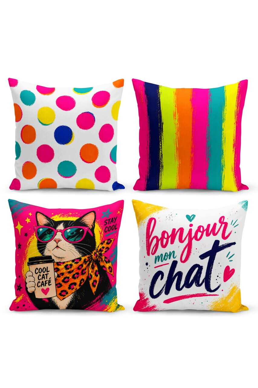 Set fete de perna, Dsypopartset4-18, Poliester, Multicolor — imaginea 2