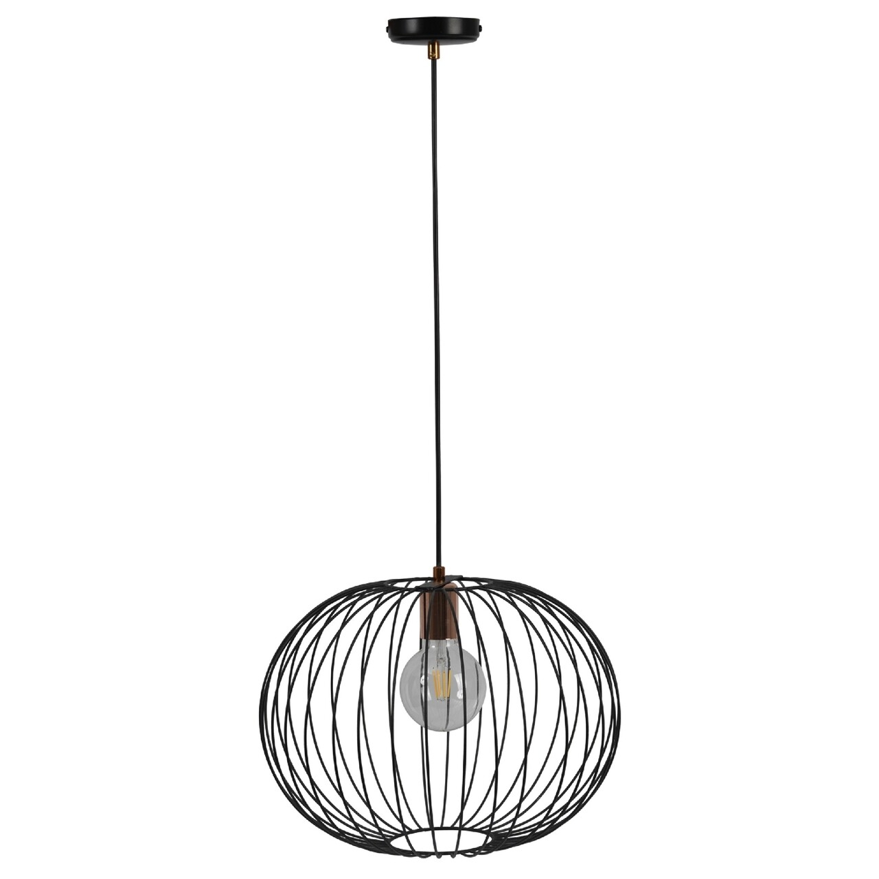 Lustra Dalia, Maison In Design, Ø40 Cm, 1 X E27, 100W, Negru