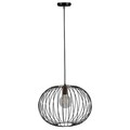 Lustra Dalia, Maison in Design, Ø40 cm, 1 x E27, 100W, negru