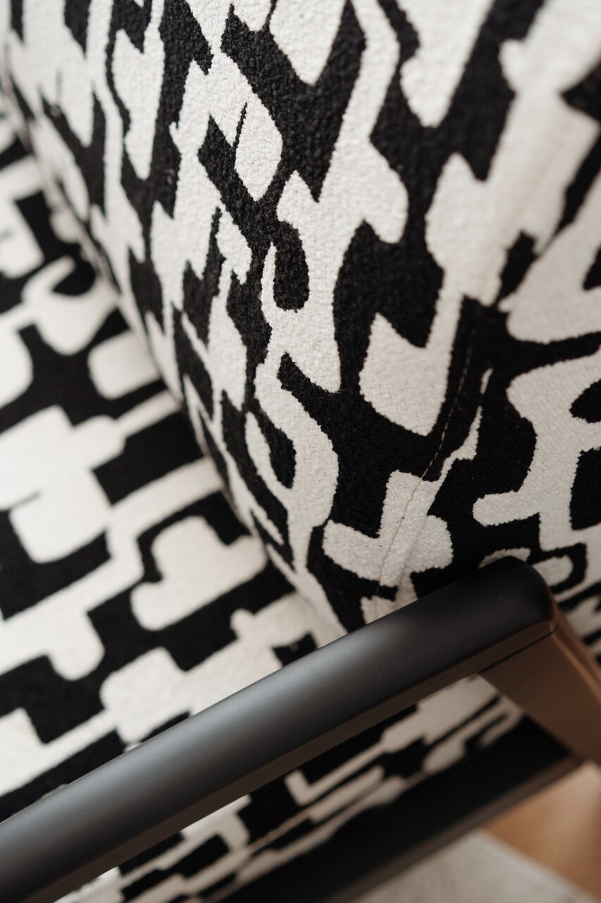 Fotoliu, Atelier del Sofa, 383EVN1257, Lemn, Alb/Negru - view 4
