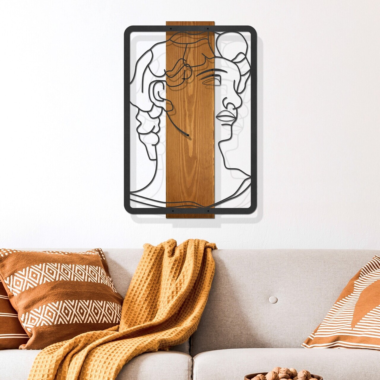Decoratiune de perete, Aether, Cadru: Lemn (Grosime: 2 cm), Nuc negru — imaginea 2
