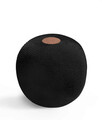 Taburet, Fluffy, 40x40x45 cm, Acril, Negru/Maro