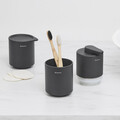 Suport periute si pasta de dinti, Brabantia, MindSet Infinite Grey, 8.1x8.1x9.4 cm, otel, gri