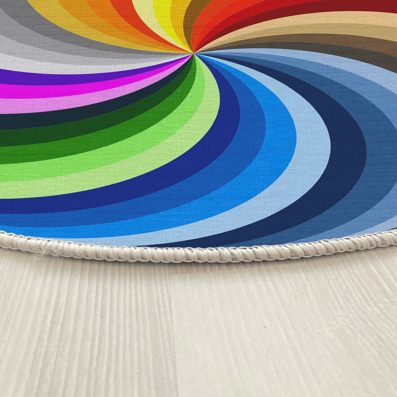 Covor, Woopamuk141, 120x120 cm, Bumbac/Poliester, Multicolor - view 4
