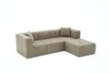 Coltar, Atelier del Sofa, 825BLC5264, Tesatura Chenille, Gri