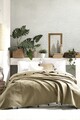 Cuvertura Double Pique, 220x240 cm, 100% bumbac, Pony, Viaden, kaki