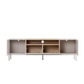 Comoda TV, Nordure, Rivoli, 160x50x35 cm, PAL, Gresie / Stejar Safir